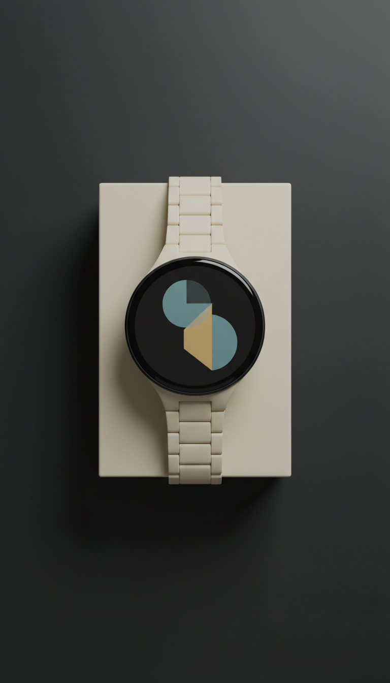 Porcelain minimalist packaged smart watch