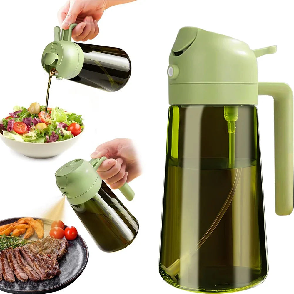 Dark Oil Dispenser With Spray and Pour (470ml)