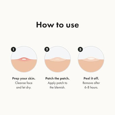 Hydrocolloid Acne Pimple Patches Overnight Spot Treatment Face Stickers 36 Count