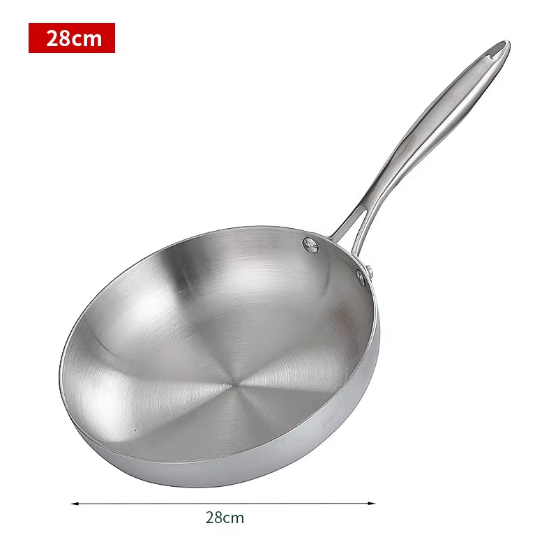 Stainless Steel Fry Pan (22cm to 28cm)